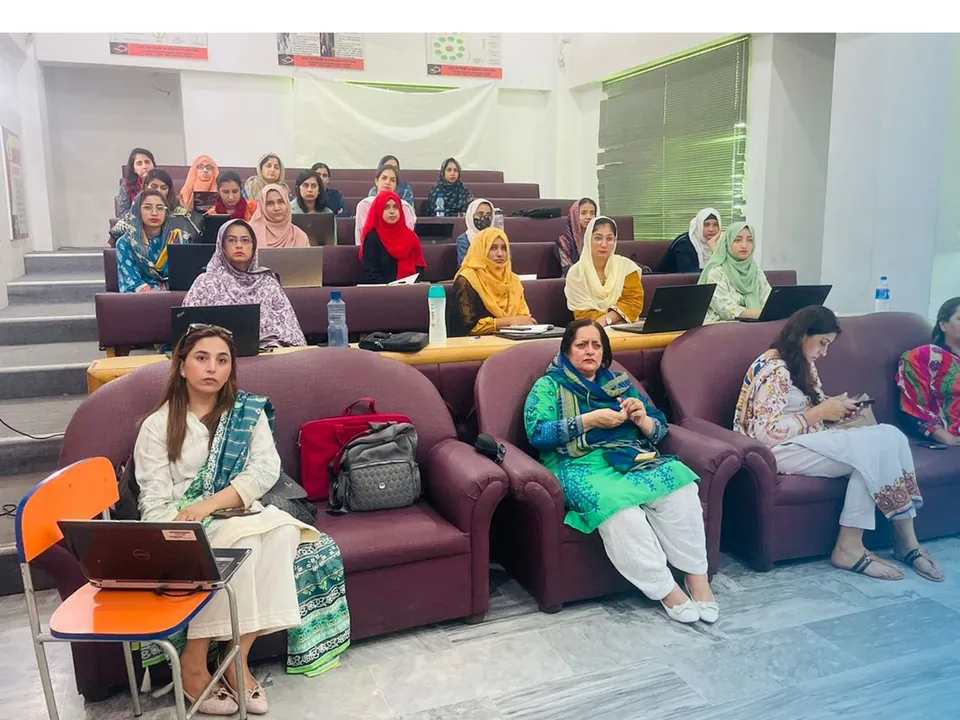 Teachers attending an AITEP session